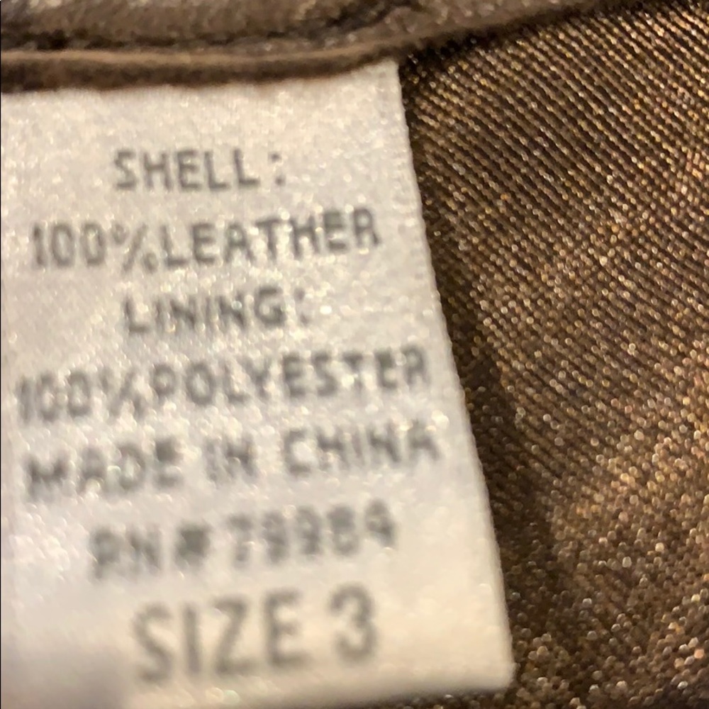 Chico’s LEATHER blazer - Picture 6 of 6